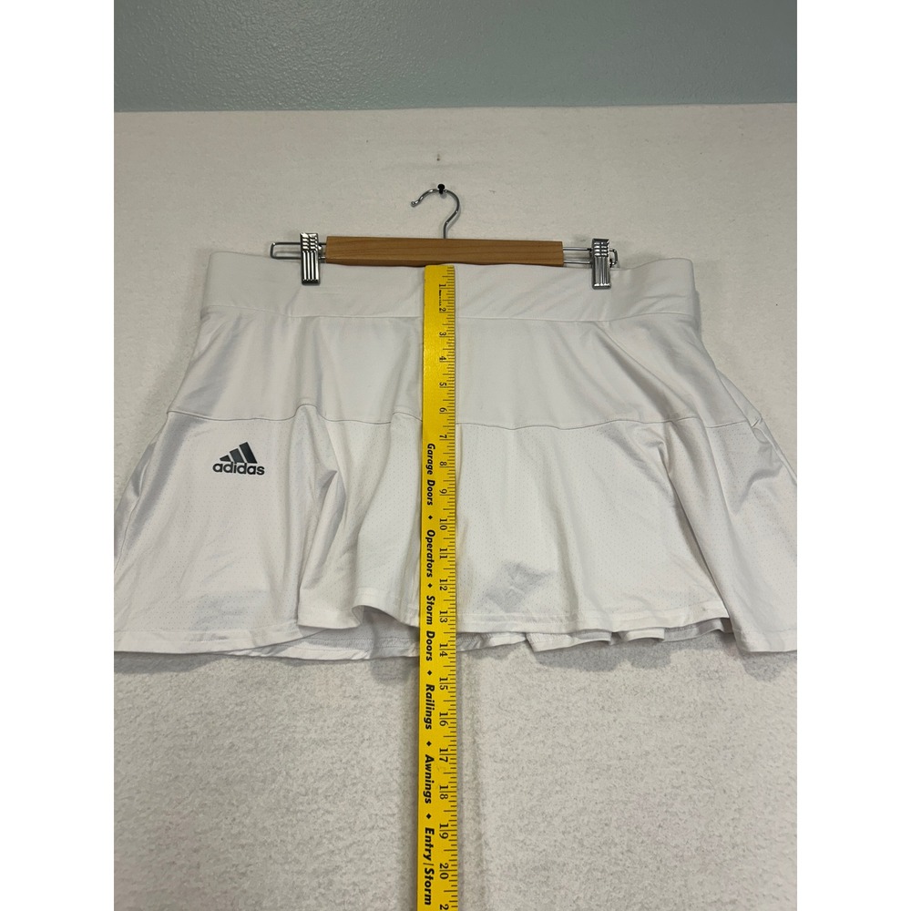 Adidas Women T Match Skirt White Tennis Skort AEROREADY GH7552 XL - Picture 5 of 10
